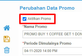 Opsi Aktifkan Promo