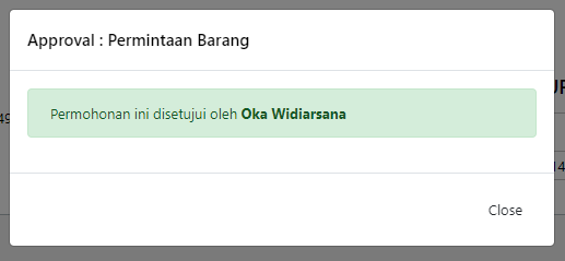 Detail Permohonan Disetujui