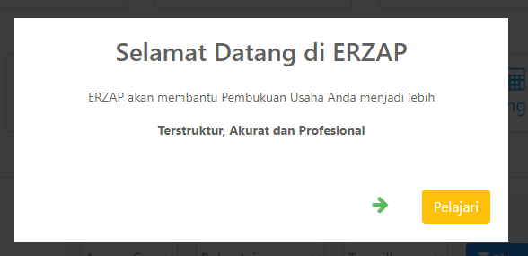 Pesan Selamat Datang Erzap