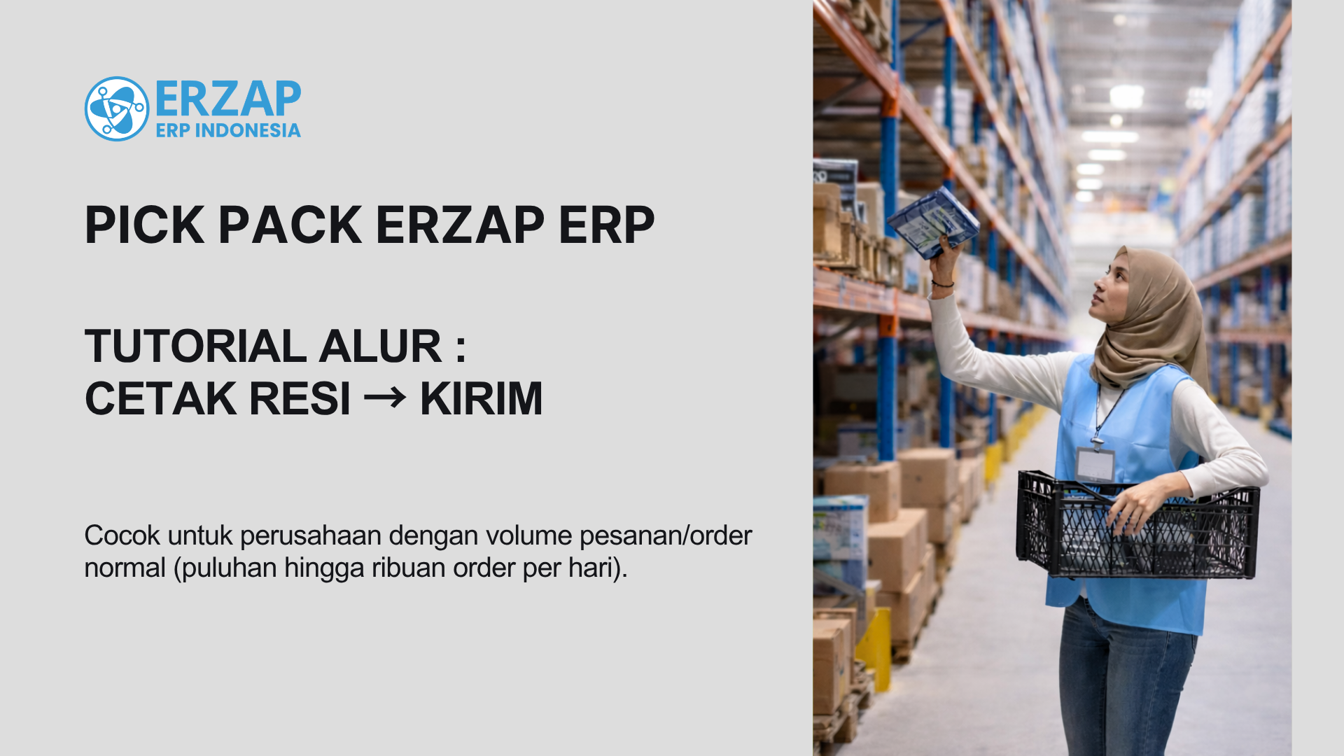 Tutorial Pick Pack Alur: Cetak Resi → Kirim