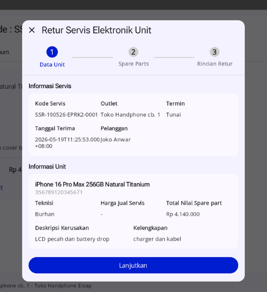 Retur Servis Erzap Smart Repair