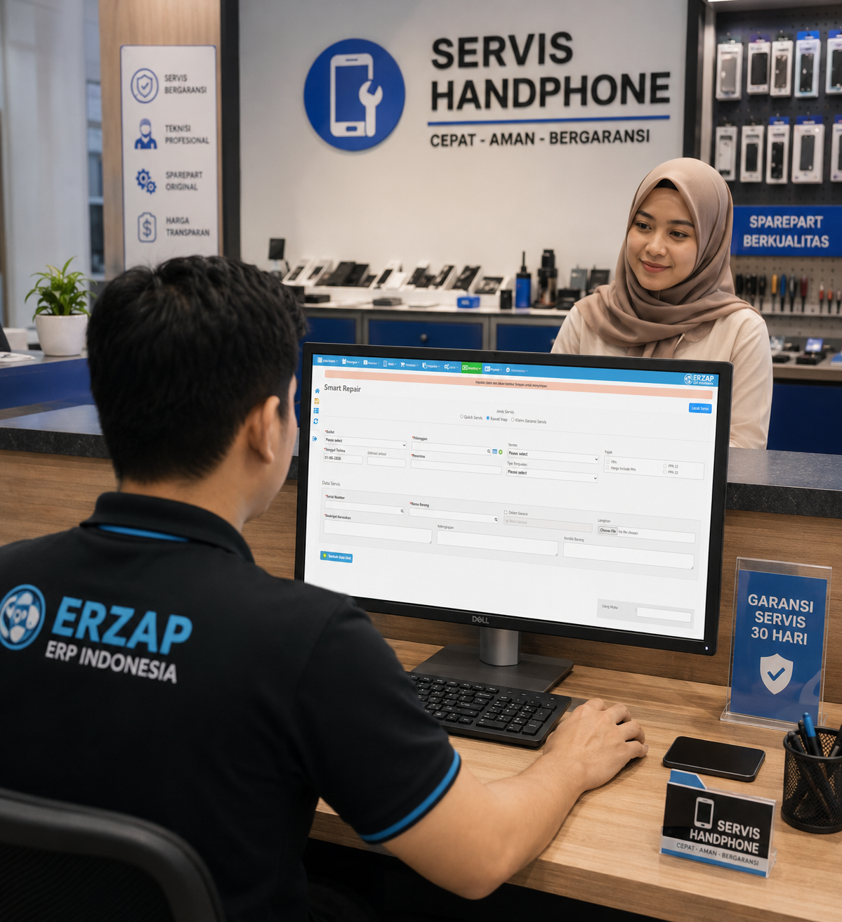 Terima Servis Langsung dari Browser