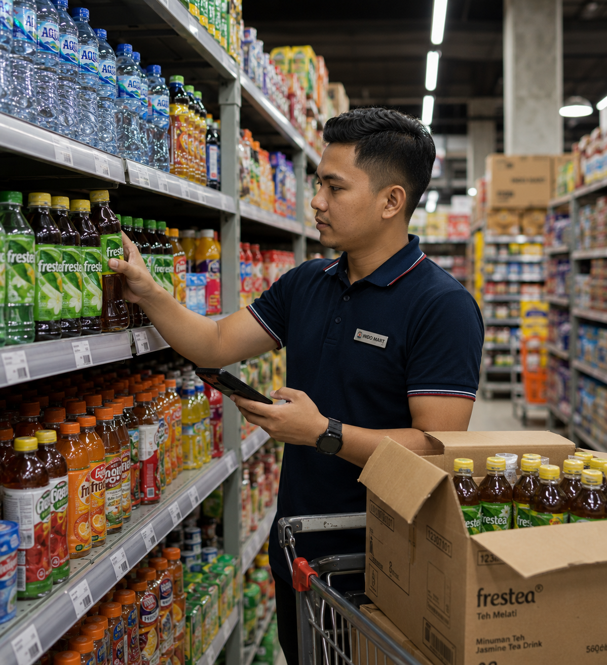 Penempatan Barang Rak Gudang FMCG Erzap ERP