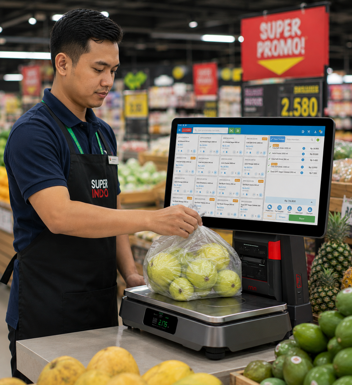 Integrasi Timbangan iMin FMCG Erzap POS